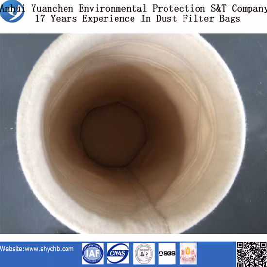 550GSM Aramid-Nadelfilz-Nomex-Filterbeutel für Zementfabrik